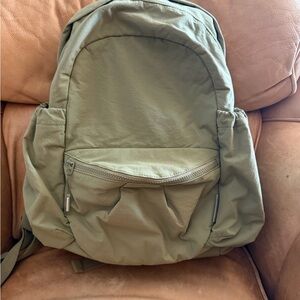 Athleta Light Olive Green Backpack